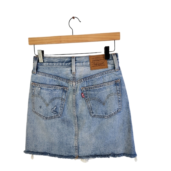 Levi's Dresses & Skirts - Levis Premium High Rise Denim Skirt Women Size 25 Blue Color Vacation Beach Jean